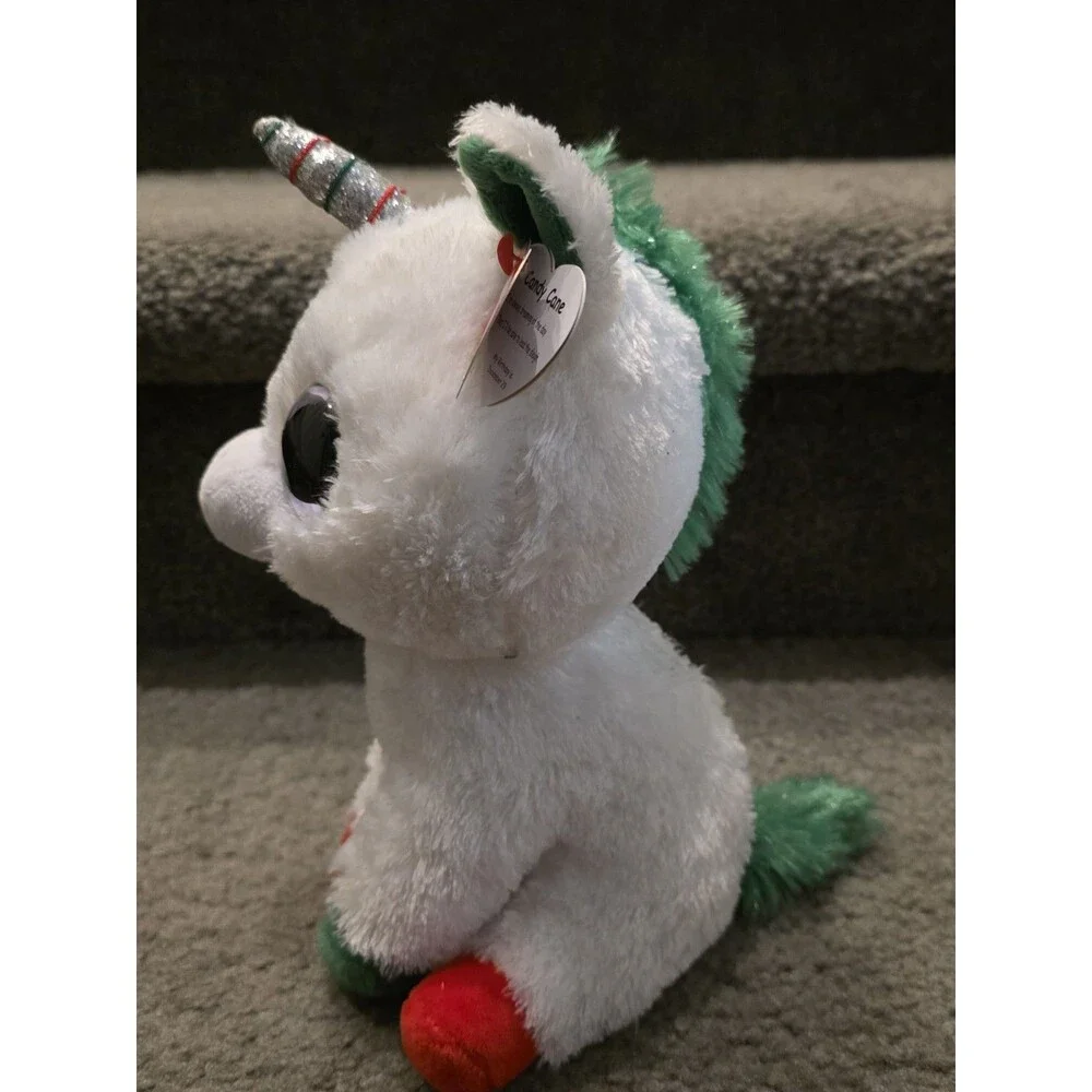Ty Beanie Boos - Candy Cane the Christmas Unicorn, Medium (9.25